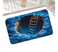 Genérico 3D Optical Illusion Rug - Non-Slip Carpet | 3D Hole Mat | For Entrance Kitchen Bathroom Halloween Porch Decor with Floor-Hole Visual Effect, Easy-Clean All-Weather Indoor, Fun Play Space