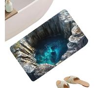 Genérico 3D Optical Illusion Rug - Non-Slip Carpet | 3D Hole Mat | For Entrance Kitchen Bathroom Halloween Porch Decor with Floor-Hole Visual Effect, Easy-Clean All-Weather Indoor, Fun Play Space