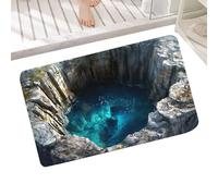 Genérico 3D Optical Illusion Rug - Non-Slip Carpet | 3D Hole Mat | For Entrance Kitchen Bathroom Halloween Porch Decor with Floor-Hole Visual Effect, Easy-Clean All-Weather Indoor, Fun Play Space