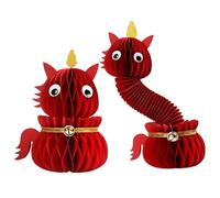 Genérico 3D Paper Horse Centerpiece - 7,5 pulgadas Year of The Horse 2026 mesa Decor | Spring Festival Holiday Decoration, Magnetic Folding Desk Shelf Accent for Mantel Entrance Party and TV Gabinete
