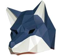 Genérico 3D Paper Model Wearable Mask Wolf Animal Cosplay DIY Papercraft Origami Headgear Christmas Halloween Prom Party Gifts For Kids