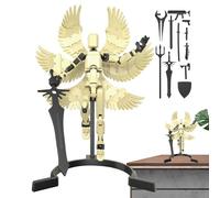 Genérico 3D Print Assembly Figures | 3D Printed Movable Asssembly Action Figures,Vast Application Articulated Robot, Beautiful Present Assembly Toys with Multiple Joints For Boys Girls Kids Children