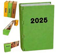 Genérico 3D-Printable Sliding Photo Album, The Memory Cascade: Hold 12 Standard 6×5” Photos Memory Book with Magnetic Closure, Expandable Yearly Photo Holder for Family Wedding Travel (Green, 2025)