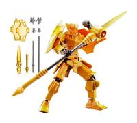 Genérico 3D Printed Action Figure - Action Figures Set | 4x13cm Multi Jointed Movable Robot | 1x Transformative Unique Collectibles Figureines, Full Body Mechanical Movable Toy For Desk Decoration
