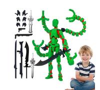 Genérico 3D Printed Action Figure | Desktop Decoration Figure | -Jointed Movable Models For Collectors Kids Fans Desk Bookshelf Nightstand Bedside Dressing Table