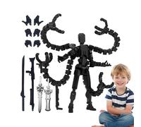 Genérico 3D Printed Action Figure | Desktop Decoration Figure | -Jointed Movable Models For Collectors Kids Fans Desk Bookshelf Nightstand Bedside Dressing Table