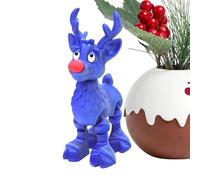 Genérico 3D Printed Animals - Christmas Reindeer Model with Flexible Joints, Desktop Figure for Photography, Bookcase, Study, Bedside, Bedroom, Living Room, Home Office, Ideal for Craft Lovers