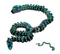 Genérico 3D Printed Animals Flexible - 3D Printed Snake | Articulated Snake Toy | Flexible Realistic Home Decor | Joint Animal Model For Kids Birthday Stuffer Home Desk Decoration
