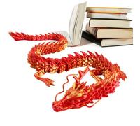 Genérico 3D Printed Articulated Dragon - 3D Printed Dragon Figurine,30cm Flexible and Fun Smooth Surrfaces Decoration Supplies For Cars, Homes, Offices, and Fish