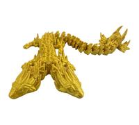 Genérico 3D Printed Dragon - 10.63x2.36 Inches Double Head Crystal Draggon 3D Printed Fidget Toys | Flexible Articulated Dragon, Movable Joints, Executive Desk Toys For Home Office