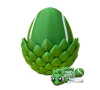Genérico 3D Printed Dragon - Egg Articulated Wings Desk Toy | Fidget Stress Relief Figure Fantasy Decorative Sculpture for Home, Office Desk, Bookshelf, Travel, Holiday or Sports Enthusiasts