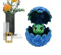 Genérico 3D Printed Dragon Egg - Fantasy Figurine | Flexible Decorative Sculpture with Intricate Scales, Tabletop Display with Realistic Texture, Home Decor Accent for House, Office, Shelf Display