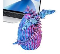 Genérico 3D-Printed Dragon Figure - Articulated Desk Toy Ornament, Resin Craft Design Detailed, Poseable Sculpture Display, Collectible Figurine Item, Dragon Toys for Teens Adults Home Office Study