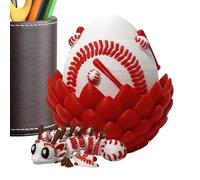 Genérico 3D Printed Dragon with Egg | Small Cute Articulated Toy with Miniature Inside | Fidget Dragon Egg | For Kids Family Boys Youth Teens Son Birthdays Home Car Desktop Bookshelf