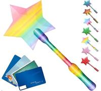 Genérico 3D Printed Fairy Wand Card Holder,3D Printed Wand Taps To Pay,Magic Contactless Payment Holder Taps, Contactless Payment Cards Holder for Teens Adults Cosplay Magicians Performers (Color-A)