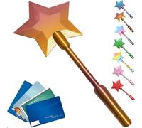 Genérico 3D Printed Fairy Wand Card Holder,3D Printed Wand Taps To Pay,Magic Contactless Payment Holder Taps, Contactless Payment Cards Holder for Teens Adults Cosplay Magicians Performers (Gold)