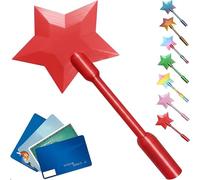 Genérico 3D Printed Fairy Wand Card Holder,3D Printed Wand Taps To Pay,Magic Contactless Payment Holder Taps, Contactless Payment Cards Holder for Teens Adults Cosplay Magicians Performers (Red)
