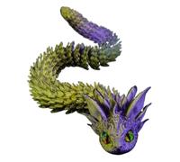 Genérico 3D Printed Flexible Snake, Articulated Realistic Animals Toys, Desk Pet Home Decor, Exquisite Printed Animal Figure for Car Display, Real Life Play, Interactive Fun, Unique Styling