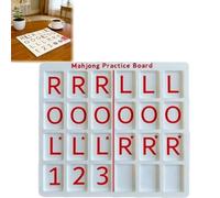 Genérico 3D Printed Mahjong Solo Practice Board, Portable Tile Pattern Learning & Strategy Practice Boards, Compact Mahjong Learning Tools for Beginners & Enthusiasts