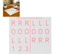 Genérico 3D Printed Mahjong Solo Practice Board, Portable Tile Pattern Learning & Strategy Practice Boards, Compact Mahjong Learning Tools for Beginners & Enthusiasts