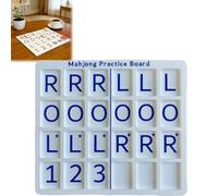 Genérico 3D Printed Mahjong Solo Practice Board, Portable Tile Pattern Learning & Strategy Practice Boards, Compact Mahjong Learning Tools for Beginners & Enthusiasts