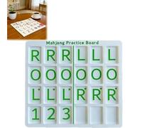Genérico 3D Printed Mahjong Solo Practice Board, Portable Tile Pattern Learning & Strategy Practice Boards, Compact Mahjong Learning Tools for Beginners & Enthusiasts