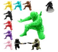 Genérico 3D Printed Ninja Figurine with Dynamic Poses for Holding Pens, Decor for Office Desk, Gaming Setup, Home Office, and Anime Fan Gift, Multicolor Optionsr (Black, Ninja)