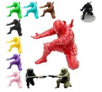 Genérico 3D Printed Ninja Figurine with Dynamic Poses for Holding Pens, Decor for Office Desk, Gaming Setup, Home Office, and Anime Fan Gift, Multicolor Optionsr (Green, Ninja)