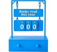 Genérico 3D Printed Reading Goal Display Sign Up to 999 Books, 3D Printed Hanging Book Counter with Digital Storage, Desktop Reading Challenge Gift for Readers,Writers and Library Lovers