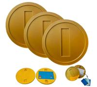 Genérico 3D Printed Retro Gold Coin Card Holde,Fun Jump Game Gold Coin Credit Card Sleeve with Hidden Slot,Contactless NFC Payment Holder for Quick and Easy Transactions