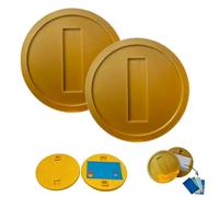 Genérico 3D Printed Retro Gold Coin Card Holde,Fun Jump Game Gold Coin Credit Card Sleeve with Hidden Slot,Contactless NFC Payment Holder for Quick and Easy Transactions