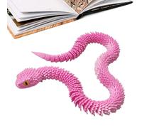 Genérico 3D Printed Snake, Animal Fidget Toy, Realistic Snake Model, Flexible Jointed Design, Durable 3D Print Build, Desk Display Or Prank Use, 29.53 in Gag Toys