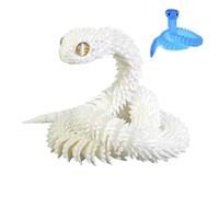 Genérico 3D Printed Snake, Animal Fidget Toy, Realistic Snake Model, Flexible Jointed Design, Durable 3D Print Build, Desk Display or Prank Use, 29.53 in Gag Toys