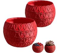 Genérico 3D Printing Valentine's Day Heart Pattern Candy Dish,Multi-Use Snack Bowl and Flower Vase Decor,Creative Love Dessert Candy Salad Basin for Kitchen Dining and Romantic Entertaining