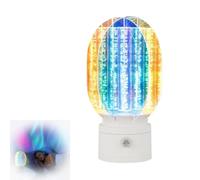 Genérico 3D Rotating Aurora Night Light, Rechargeable and Dimmable 360° RGB Galaxy Projector, Multi-Color Changing Mood Lamp for Home, Office, or Romantic Ambient Decor (white,2PCS)