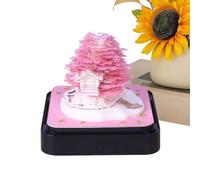 Genérico 3D Sticky Notes Memo Pad With Tree House Paper Sculpture