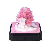 Genérico 3D Sticky Notes Tree And House Design Artistic Statue Decoration