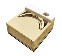 Genérico 3D Time Piece Calendar 2026, Paper/acrylic Tear Away Time Piece Notepad | Memo Pad Paper Tear Away Carving Art Notepad,for Thanksgiving Christmas Housewarming Offices Desktop Decoration