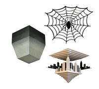 Genérico 3D Wall Illusion Sticker - Optical Decor | Removable Corner Art Design For Living Room Bedroom Office Space, Visual Depth Decoration For Apartment Dorm Study, Easy Apply, Modern Interior