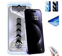 Genérico 3Pack Arctiqo 3-in-1 Tempered Glass Screen Protector, HD Clear Anti-Scratch Auto Dust-Elimination without Bubbles, for iPhone 17/16/15/14/13 Series (Privacy,For 17)