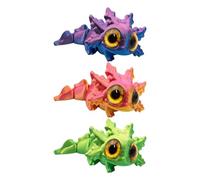 Genérico 3PCS Mini 3D Printed Axolotl Animals, Cute Flexible Axolotl 3D Printed Animal for Home Desk School Workplace