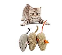 Generico 3PCS Pet Cat Resistente a la mordedura de peluche Imitación del Ratón Apoyos Juego Juguete de Moda y Popular Inteligencia Práctica.