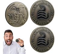 Genérico 3X Snake Commemorative Coins, Chinese Ancient Mythical Creatures Copper Coin Set, Novelty Souvenir Collectible Coins For Gift Display Souvenir Collection Decoration,1.57x1.57x0.39 In