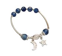 Genérico 4 4 pulseras conjuntos de anillos pulsera pura plata piezas estrella de espiritualidad talismán para varios pulsera natural para hombres joyas, talla única, Zinc alloy, No es una piedra
