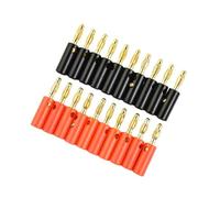 Genérico 4/8/20 Piezas 4mm Conector de Cabeza Linterna Chapado en Banana Cable Altavoz Audio(20pcs)