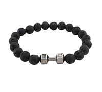 Genérico 4 colores hombre pequeño anillos de metal perlas versátiles pulsera joyería chapada colores azul hombres joyería, talla única, Emperor Stone, No Gemstone