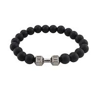 Genérico 4 colores hombre pequeño anillos de metal perlas versátiles pulsera joyería chapada colores azul hombres joyería, talla única, Emperor Stone, No Gemstone