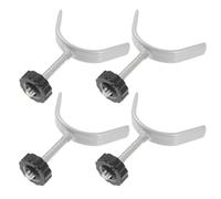 Genérico 4 Herrajes de Alta Resistencia para Cerrojo de Puerta, Tornillos de Bisagra y Accesorios Montados a Presión para Puertas de Seguridad de Bebés y Mascotas, Ideales para Barandillas