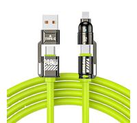 Genérico 4 In 1 Charging Cable - 240w Overload Prevention Phone Cord For Rapid Device Charging, Durable Reinforced Design With Universal -Port Compatibility, Fast Charger Cord For Laptop Cellphone