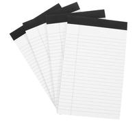 Genérico 4 Libretas Tamaño A5 Blancas 127X203 MM de Notas Legal Rayado Cuadernos Prácticos para Trabajo y Estudio Blocs de Notas Pequeños Portátiles para Oficina y Viajes